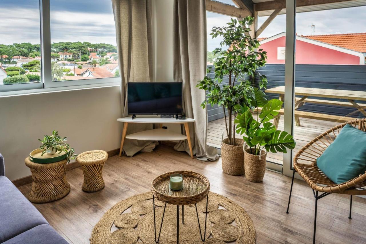 Mamita 4 "Wooded Stopover Apartment" T2 47M Terrace 24M Lacanau Eksteriør billede